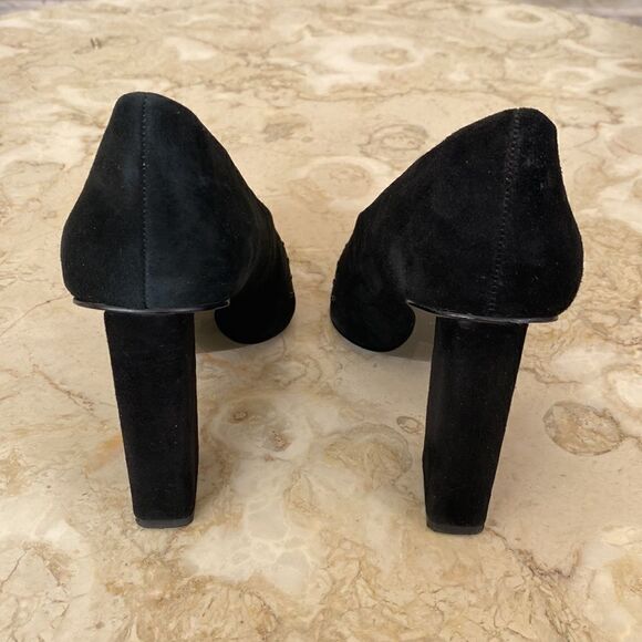 H by Halston Laurel Women's Black Suede Beaded Shoes - Picture 7 of 12